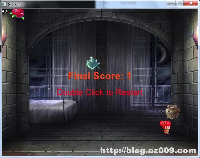 使用Python开发一个超级简单的接水果小游戏，零基础也可以学会