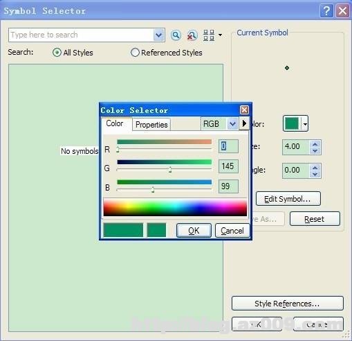 ArcGIS中Symbol Selector为一片空白的解决办法