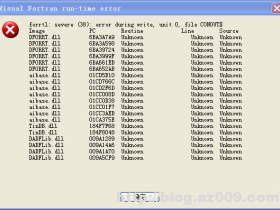 Arcmap 安装完后出现visual fortran run-time error的解决方法